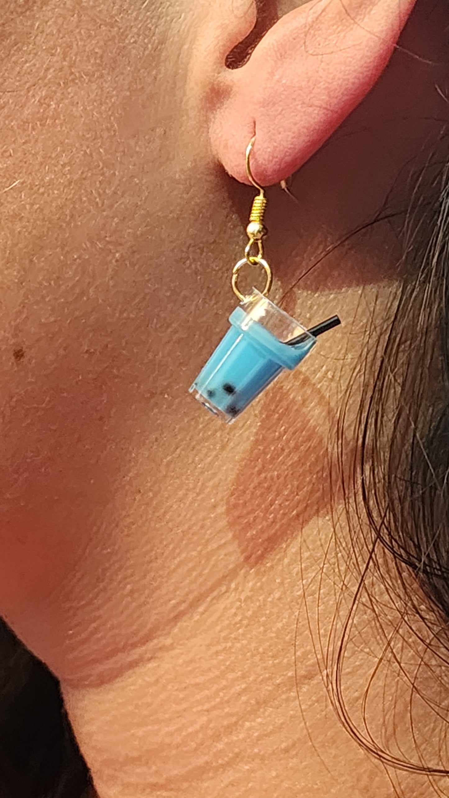 Bubble tea earrings
