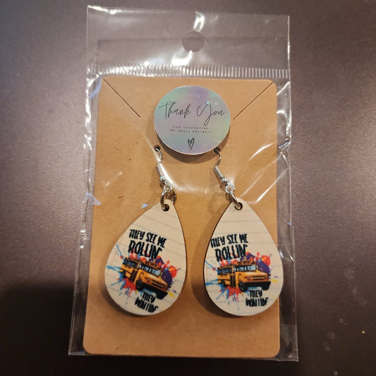 They see me rolling teardrop earrings