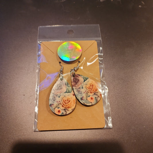 Rose garden Teardrop earrings