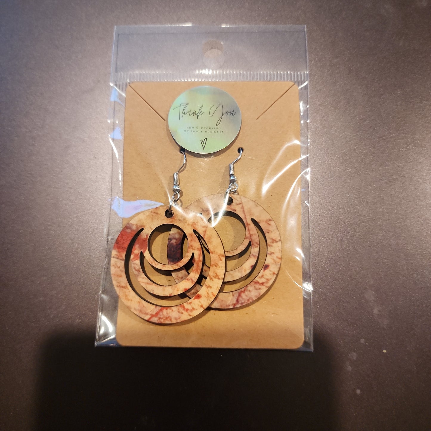 Pull paper Circle earrings