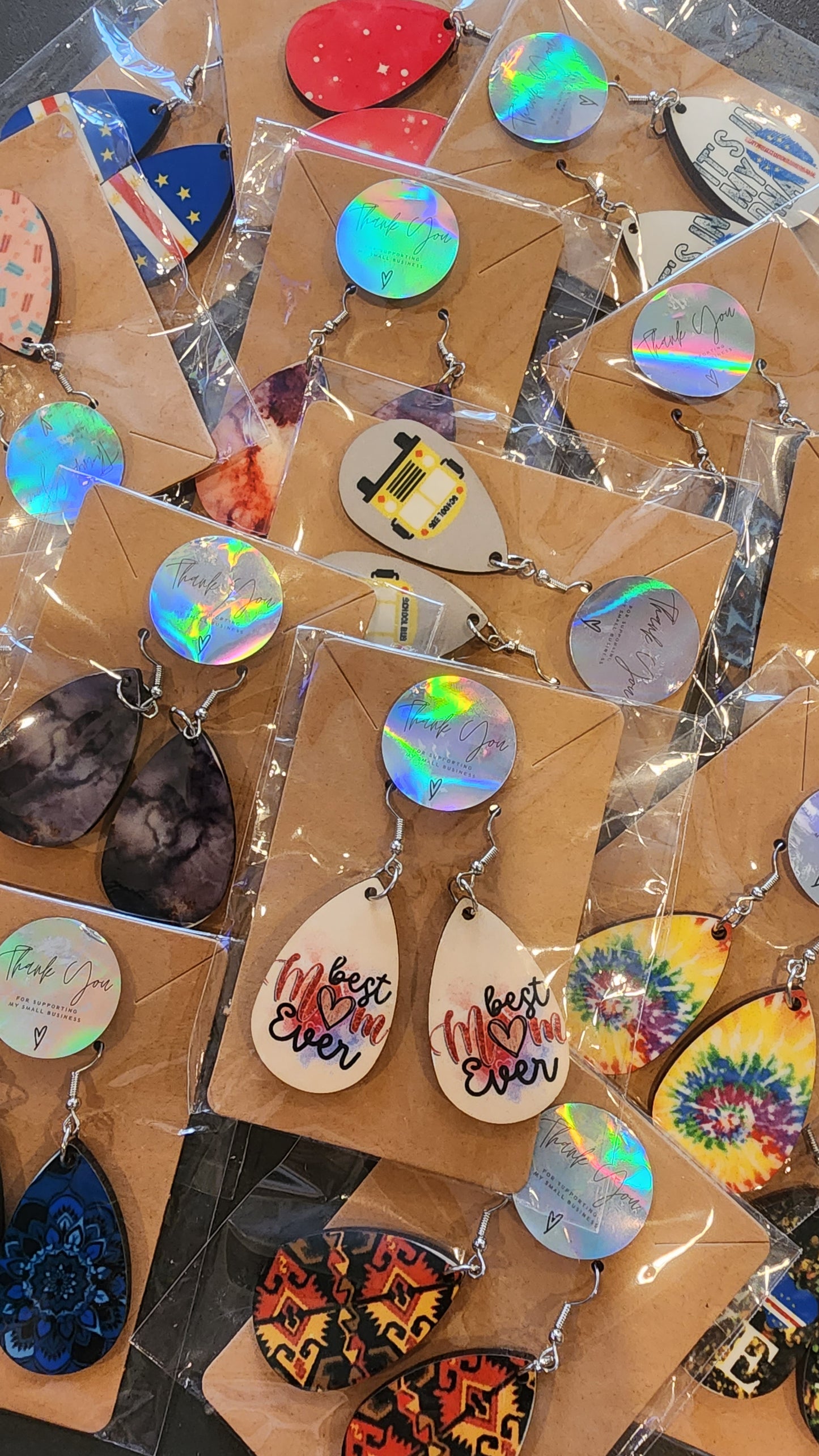 Popsicle teardrop earrings