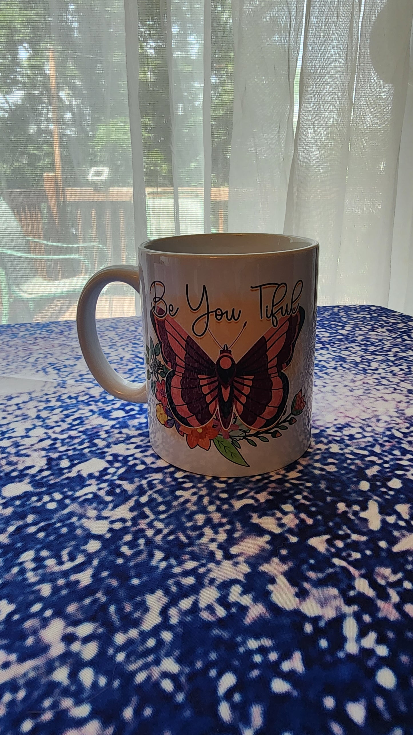 Beautiful butterfly mug
