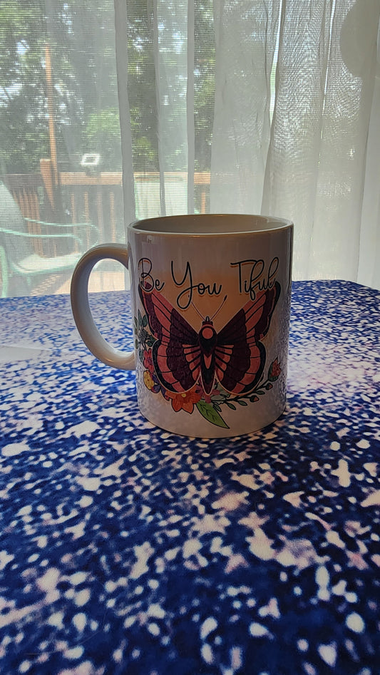 Beautiful butterfly mug
