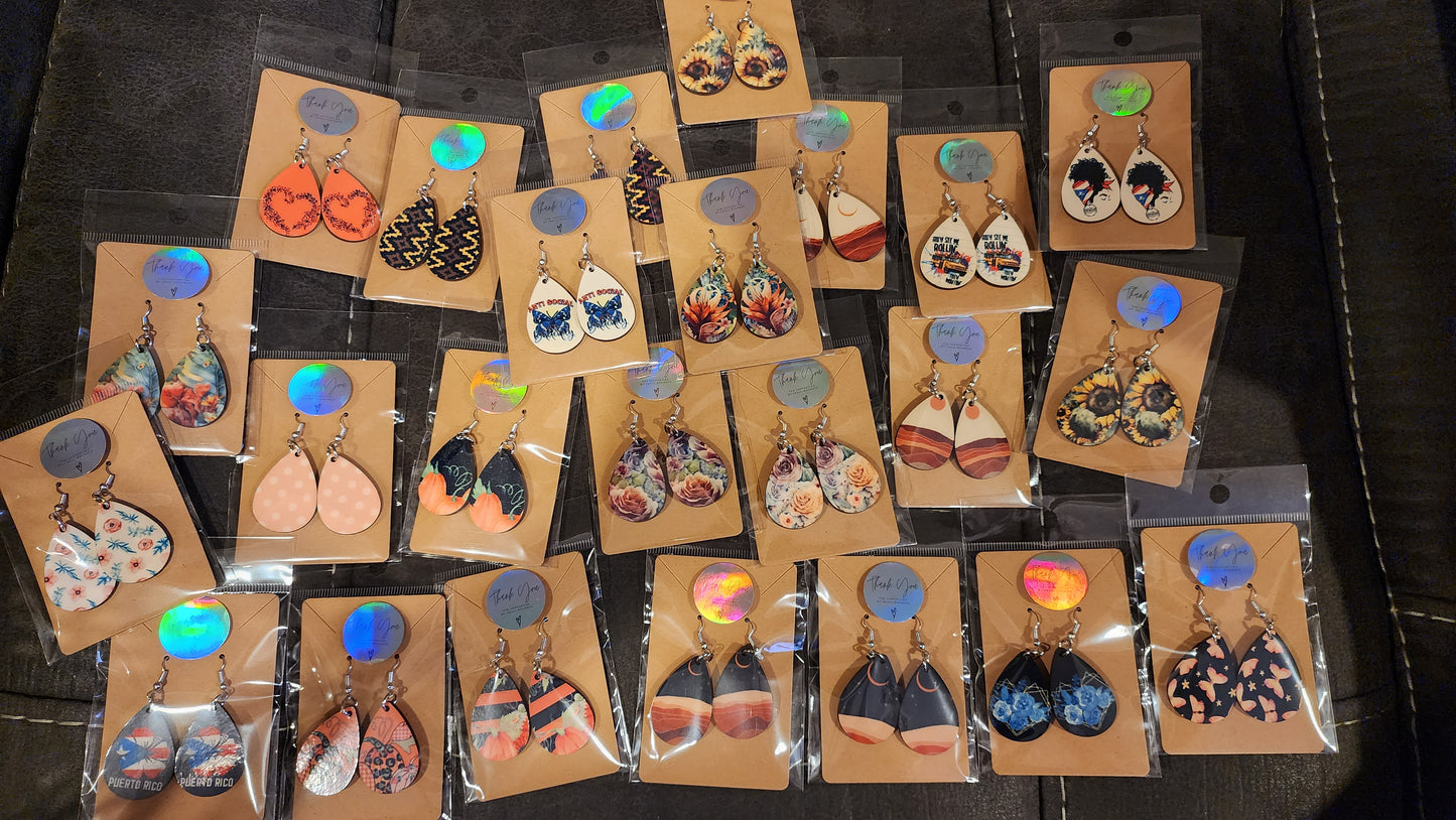 Puerto Rican teardrop earrings