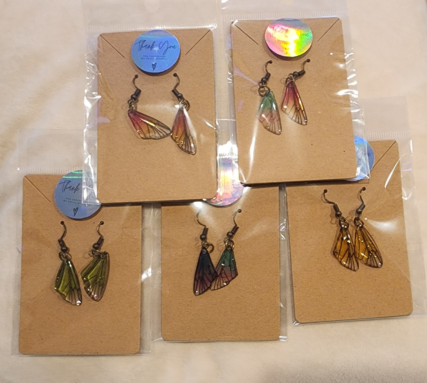 Butterfly wing earrings