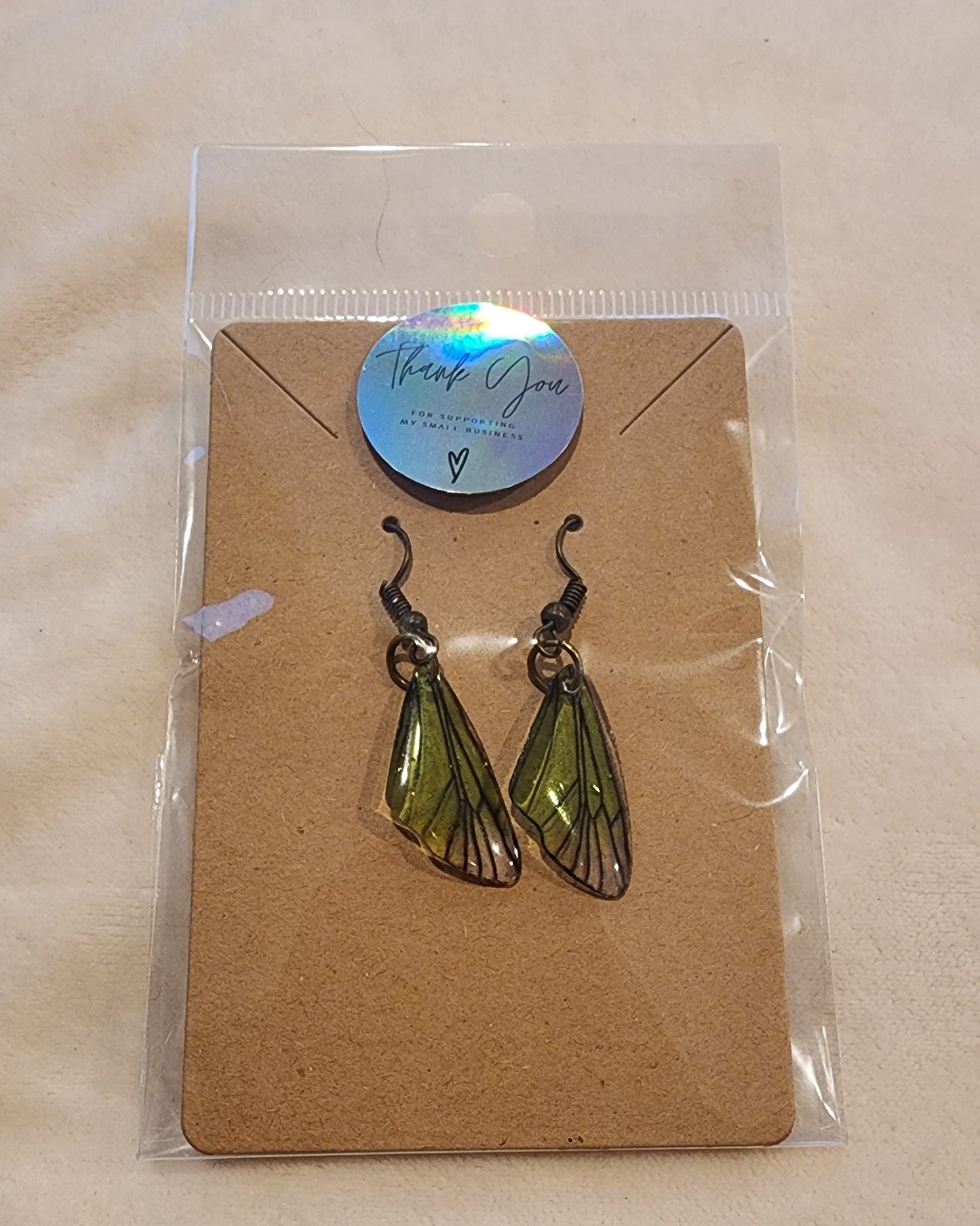 Butterfly wing earrings