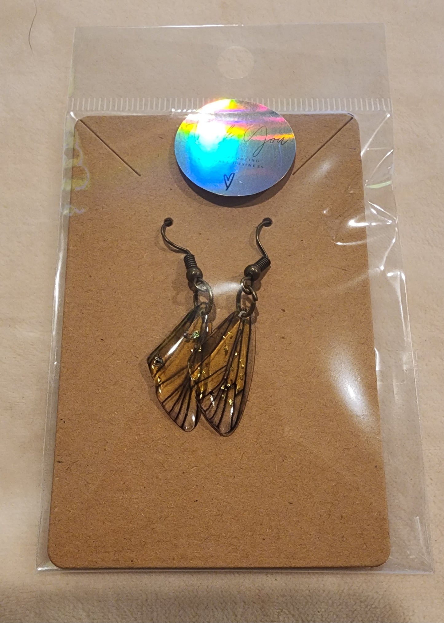 Butterfly wing earrings