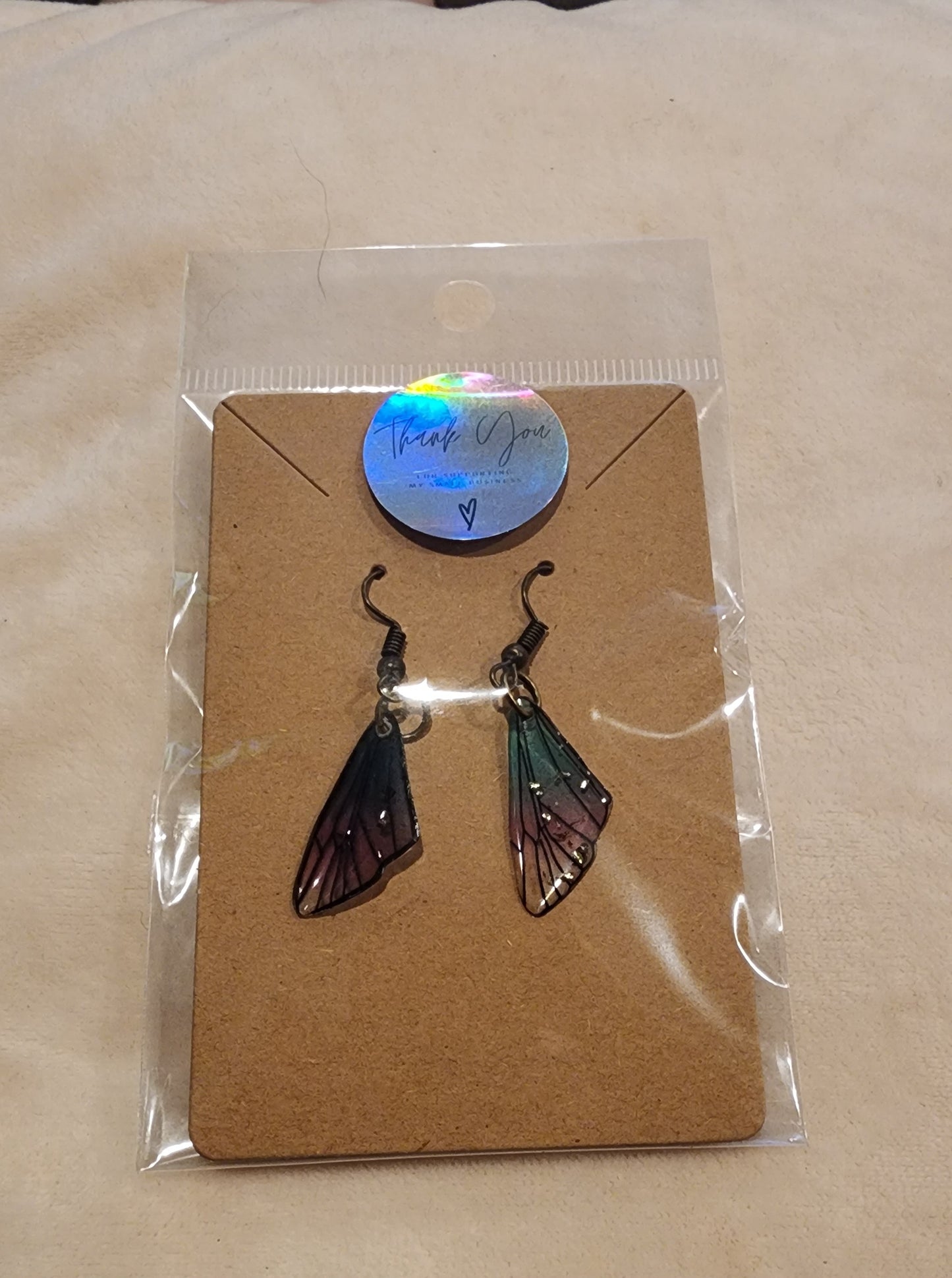 Butterfly wing earrings