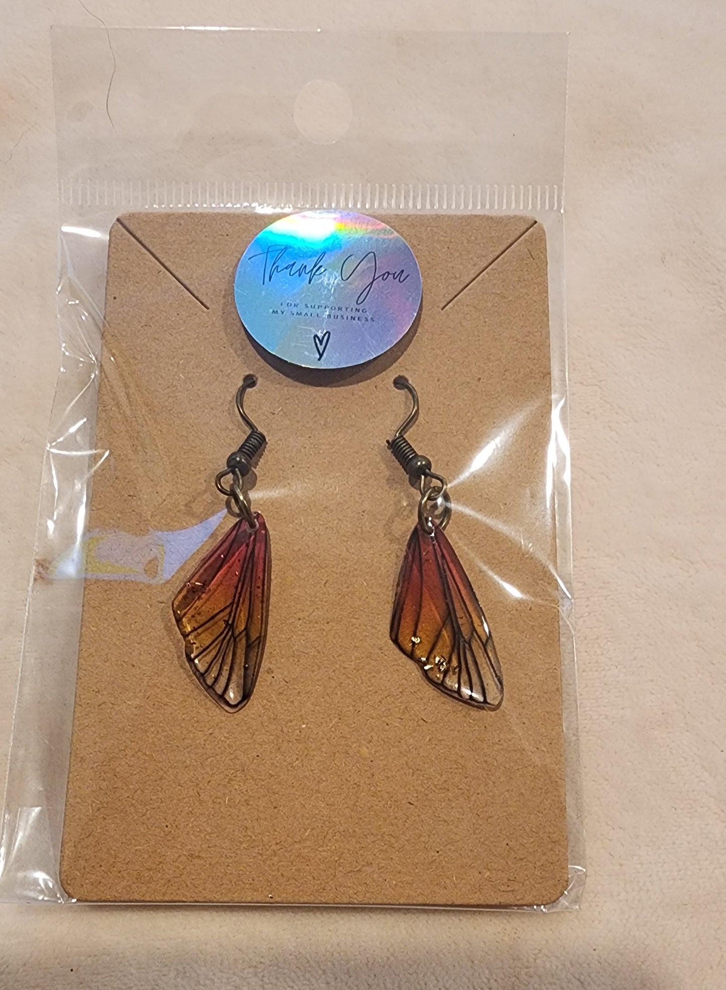 Butterfly wing earrings