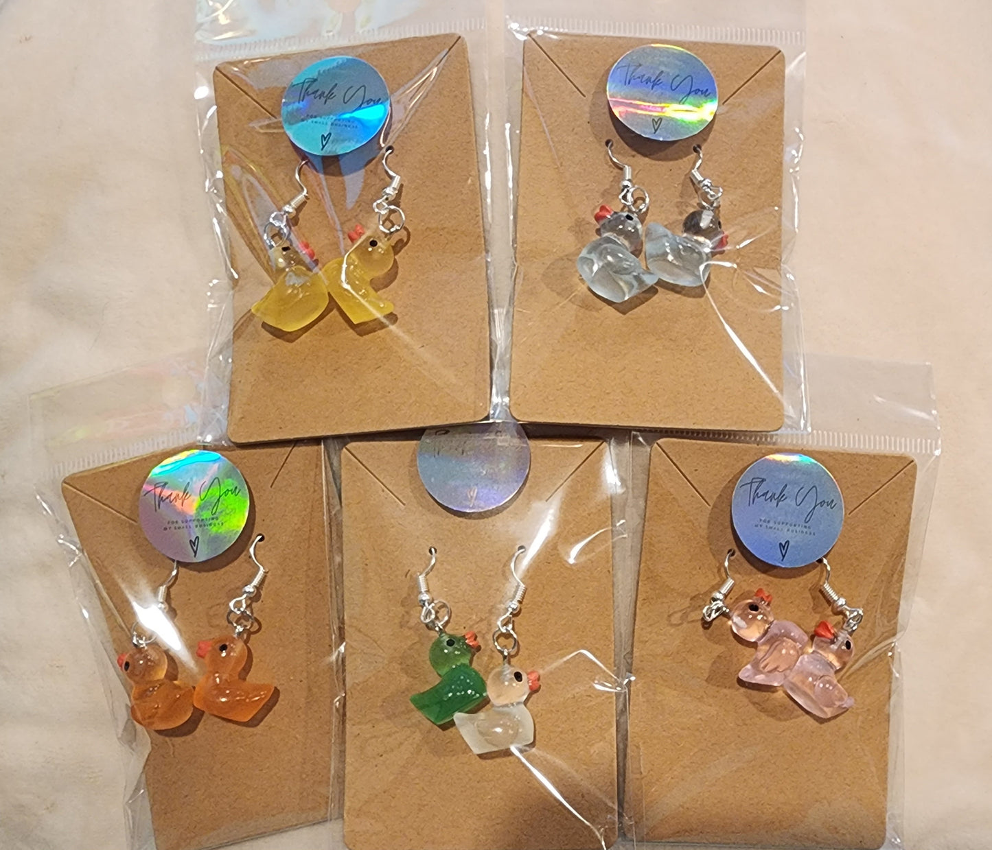 Ducky earrings